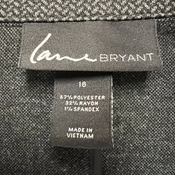Lane Bryant Charcoal Herringbone Blazer - Picture 3 of 3